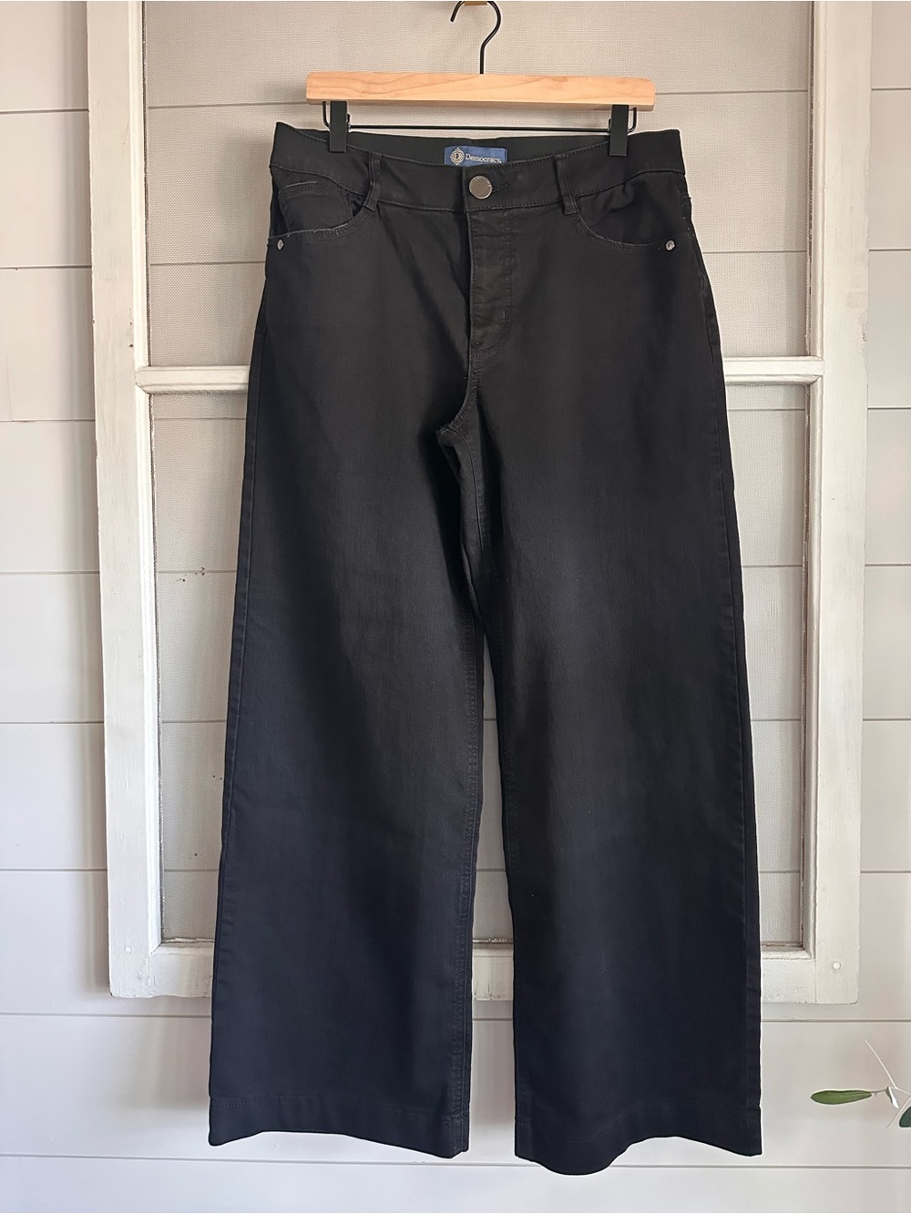Democracy “Ab”solution Black High-Waist Wide Leg Pants